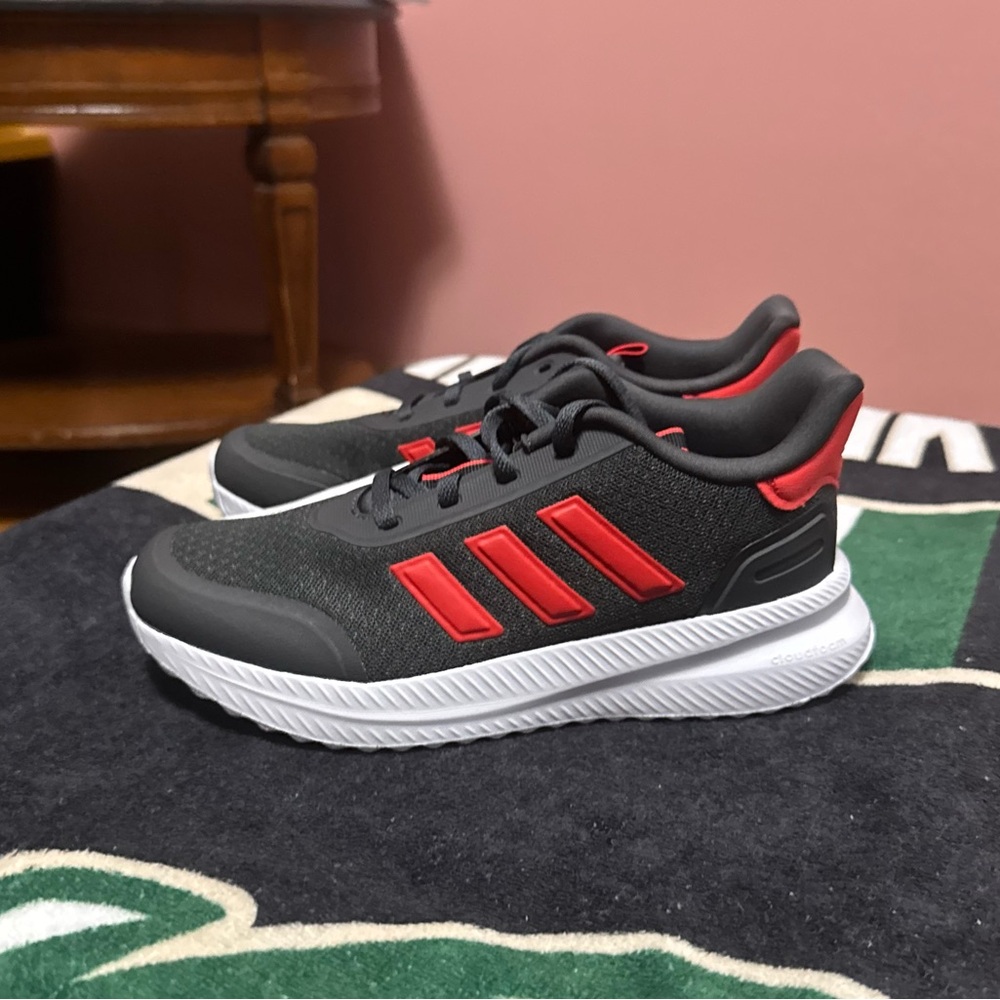 Adidas Kids Black and Red Athletic Sneakers